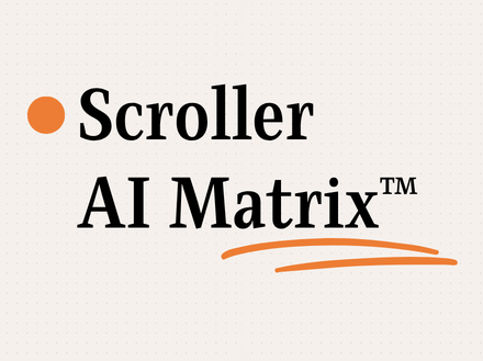 Scroller AI Matrix. Framework per analizzare il posizionamento negli LLM.